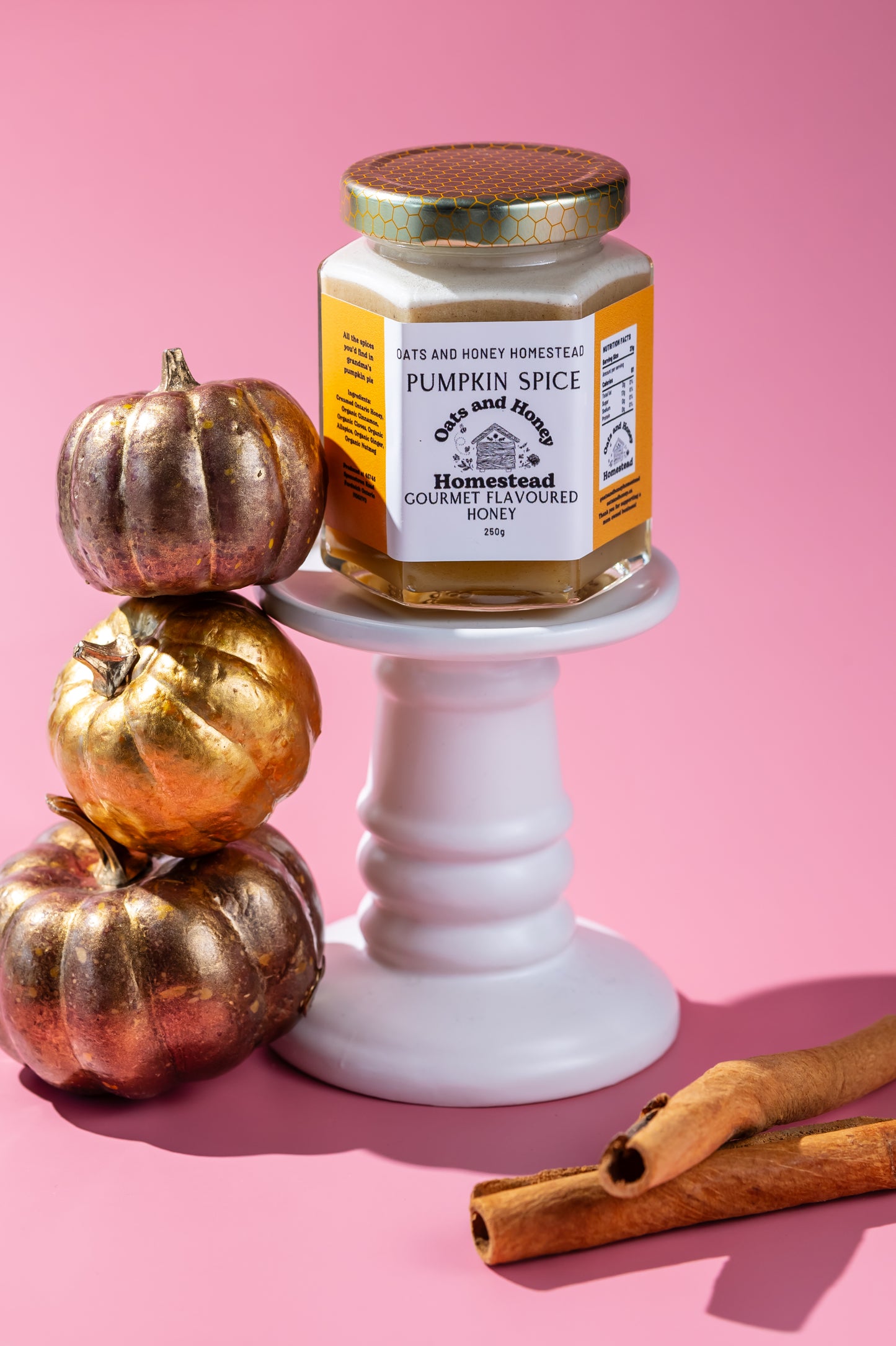 Pumpkin spiced honey