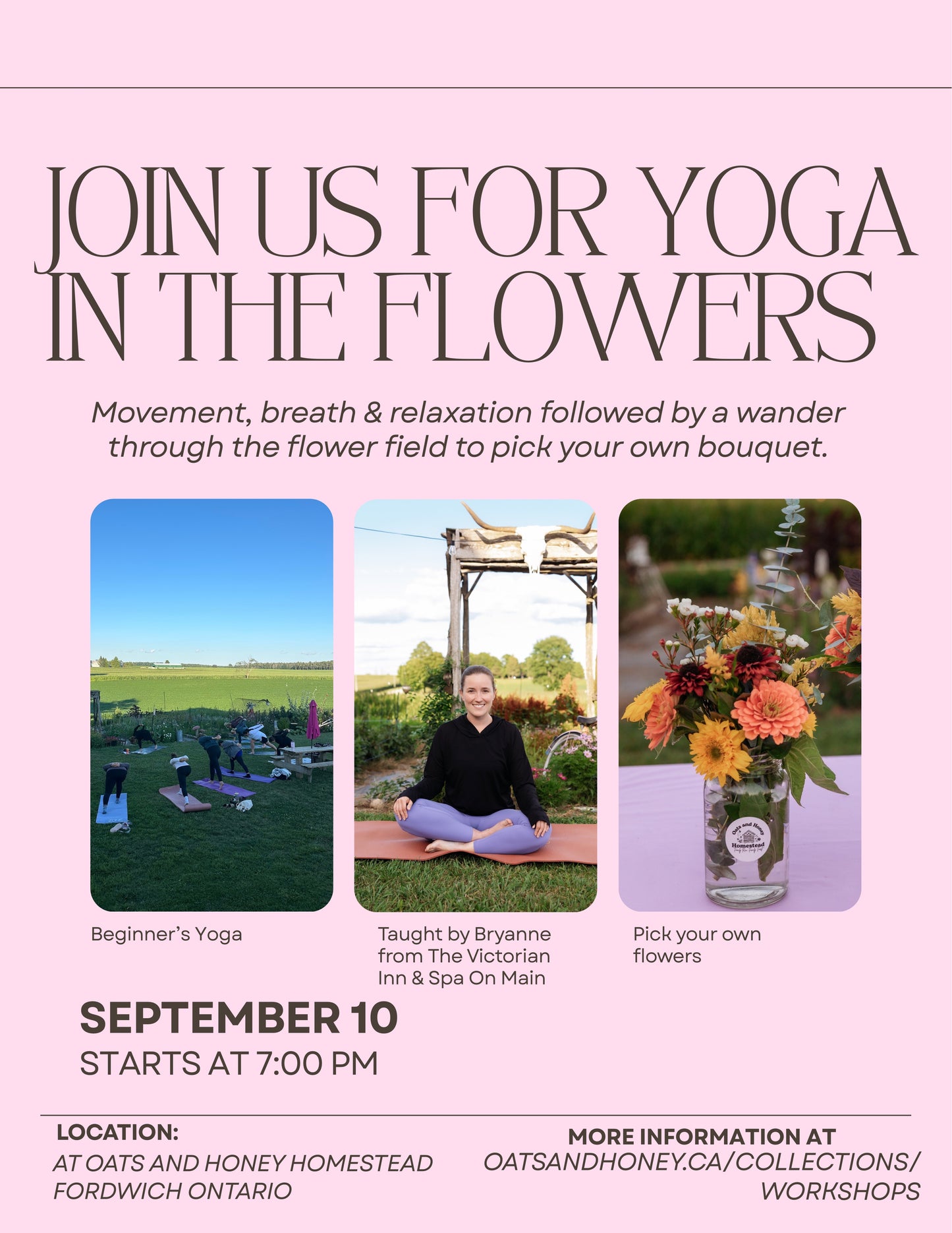 Yoga In The Flowers With Bryanne