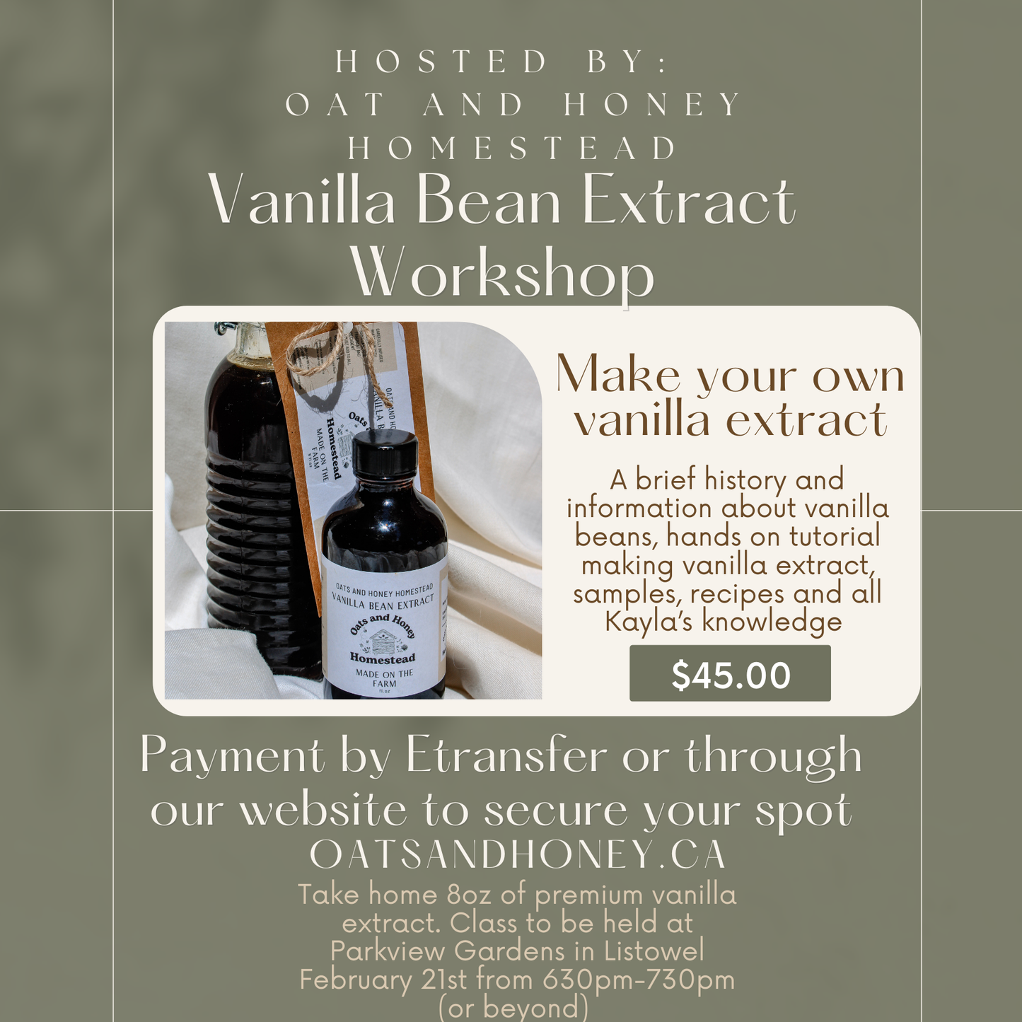 Vanilla Bean Extract Course