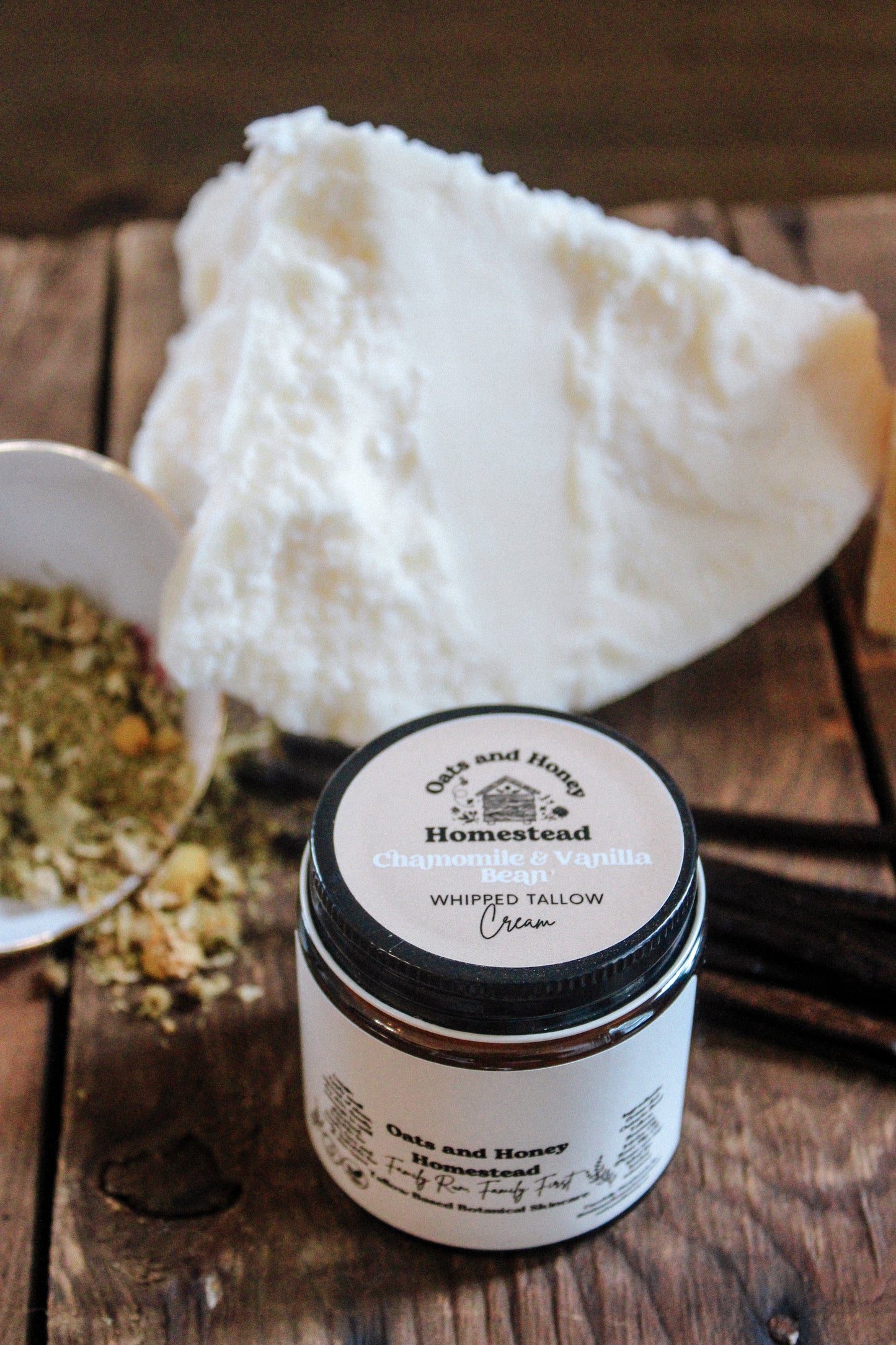 Chamomile and Vanilla Bean Whipped Tallow