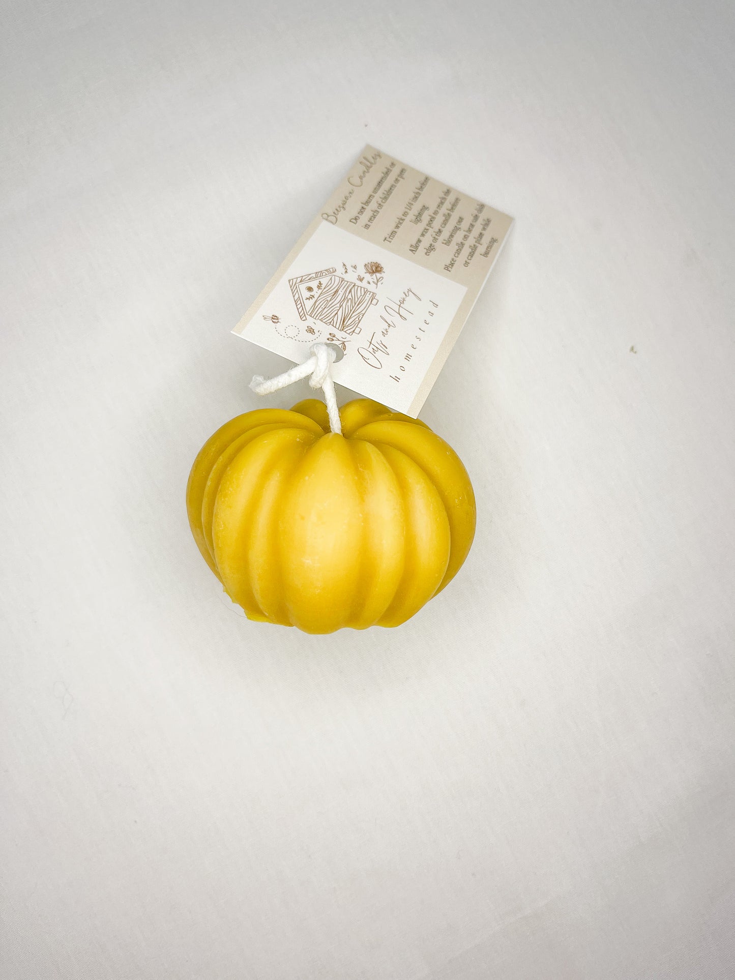 Pumpkin Beeswax Candle