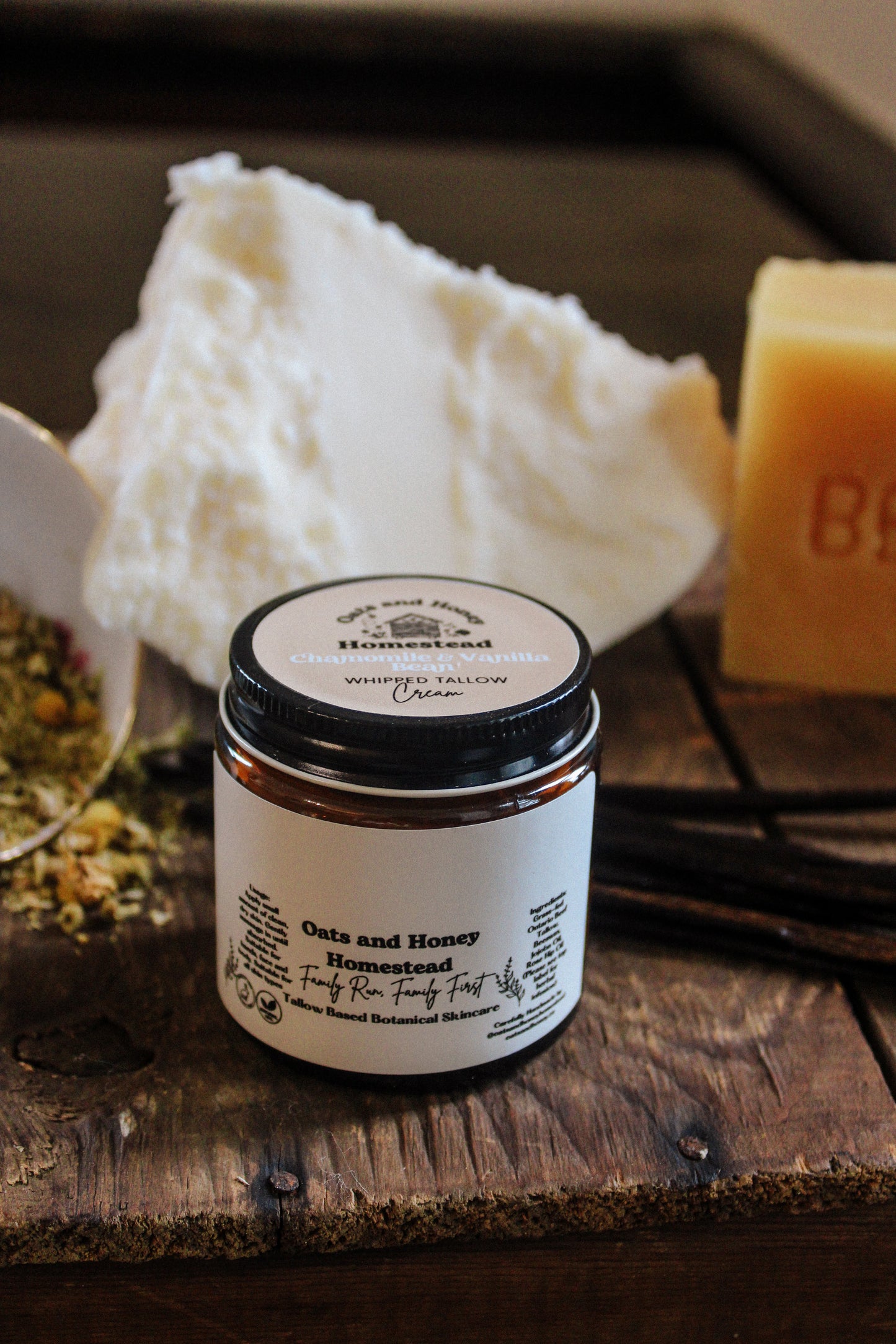 Chamomile and Vanilla Bean Whipped Tallow