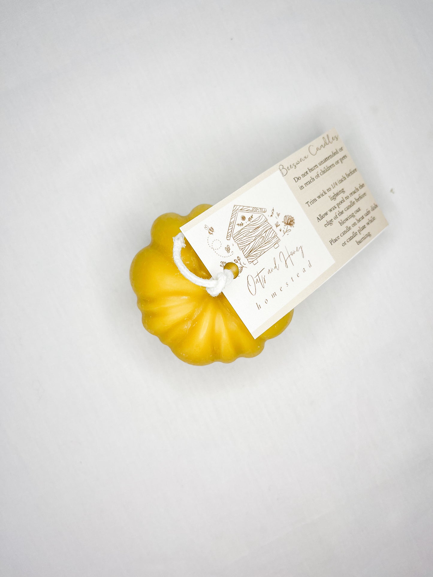 Pumpkin Beeswax Candle