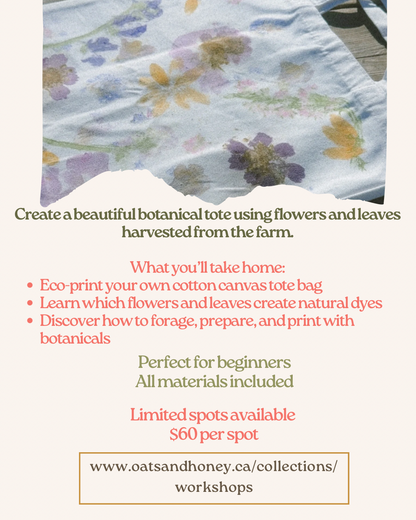 Field to Fabric- A Botanical Eco Printing Workshop